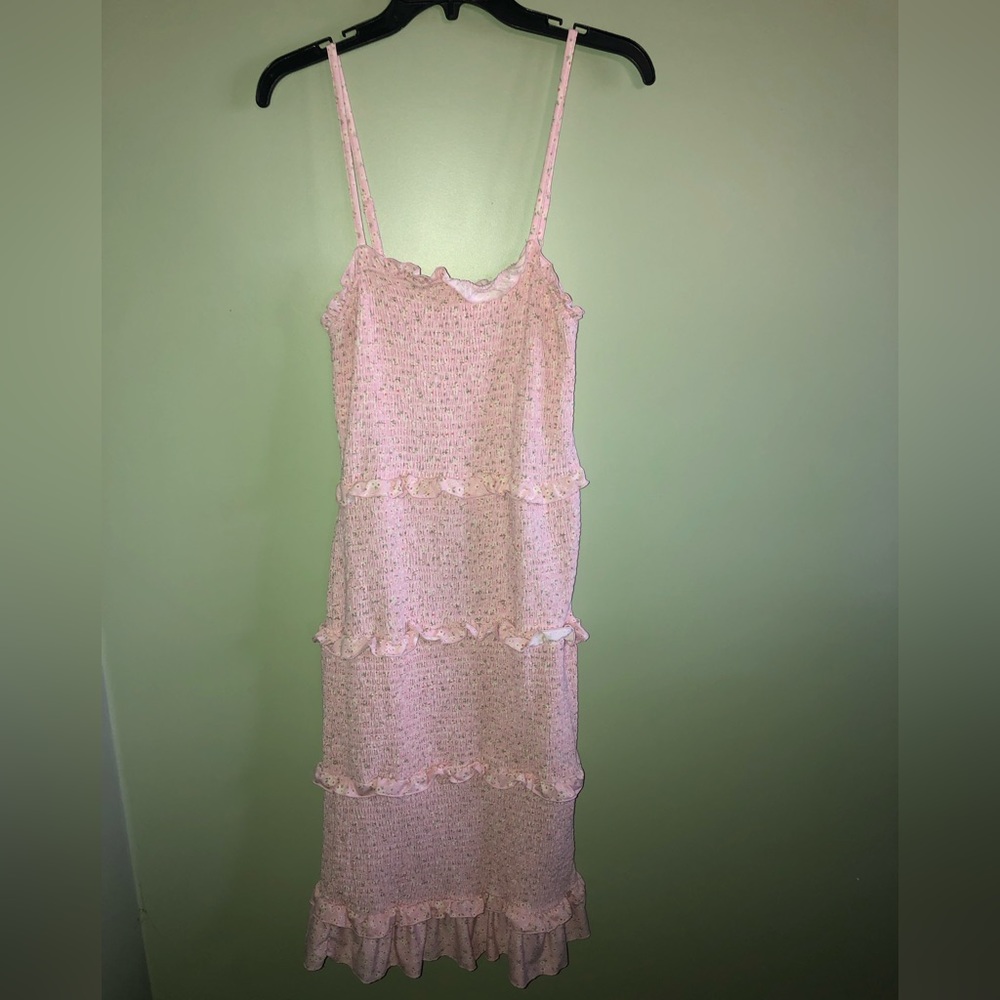 Light pink floral dress